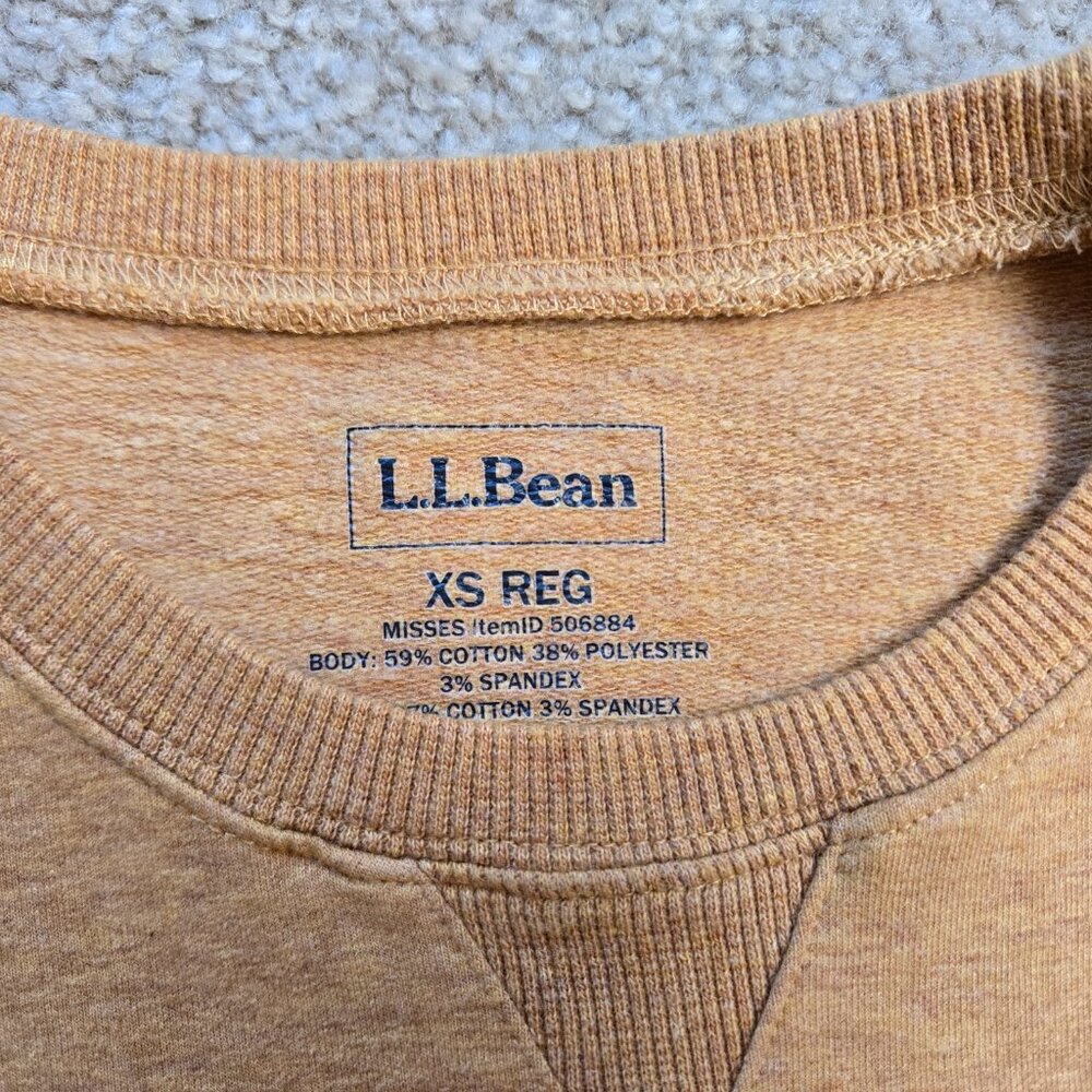 NWOT L.L. Bean Embossed Sweatshirt XS - Picture 6 of 11